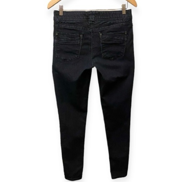 Democracy 6 Skinny Jeans Dark Indigo Blue Stretch Womens Mid Rise Ab Technology - Picture 3 of 11